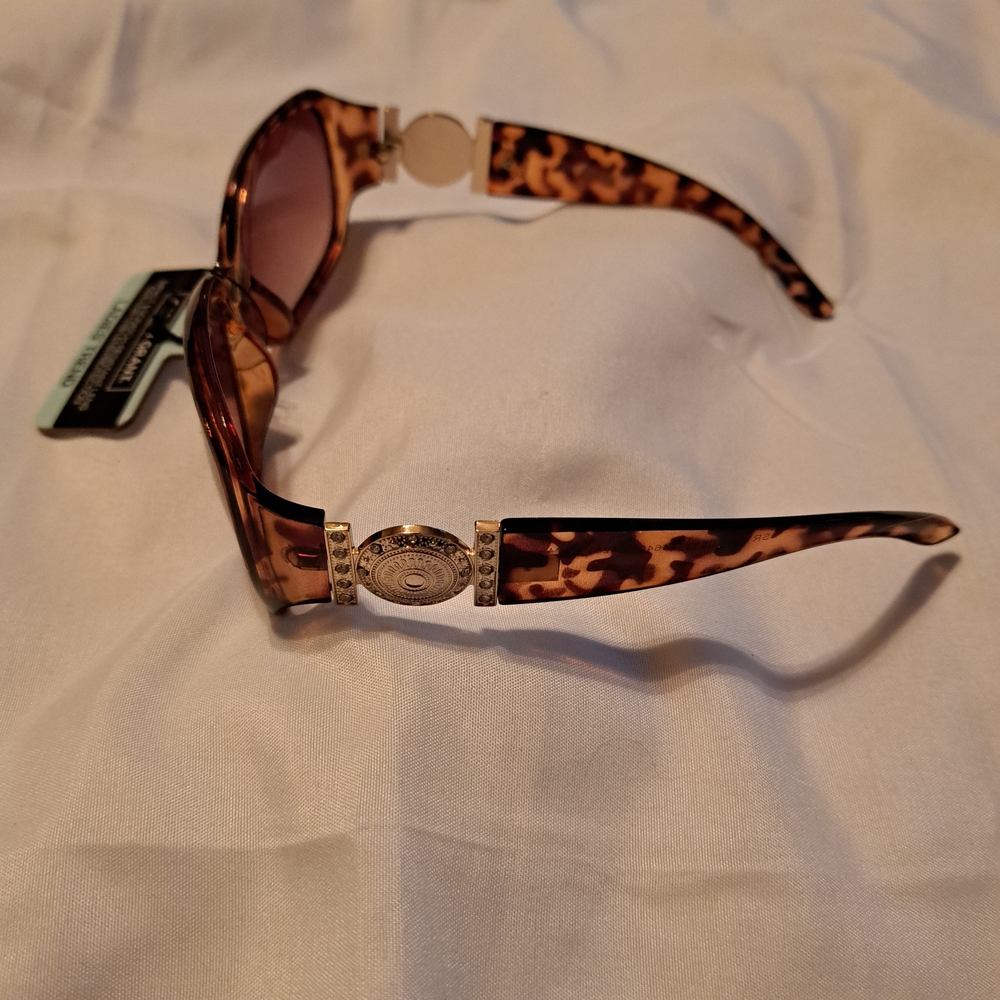 NEW Foster Grant CL36-44640FGX201 Brown Tortoise & Gold Women's Sunglasses - Picture 6 of 12